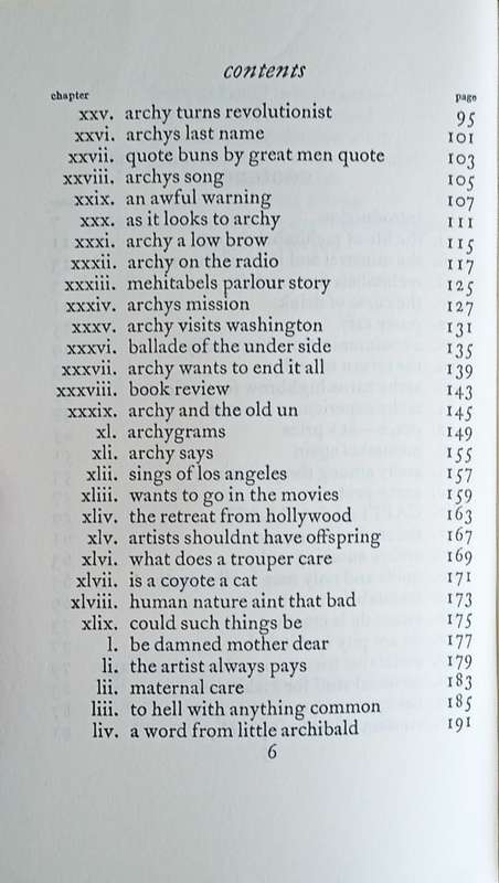 Archy's Life of Mehitabel | Don Marquis