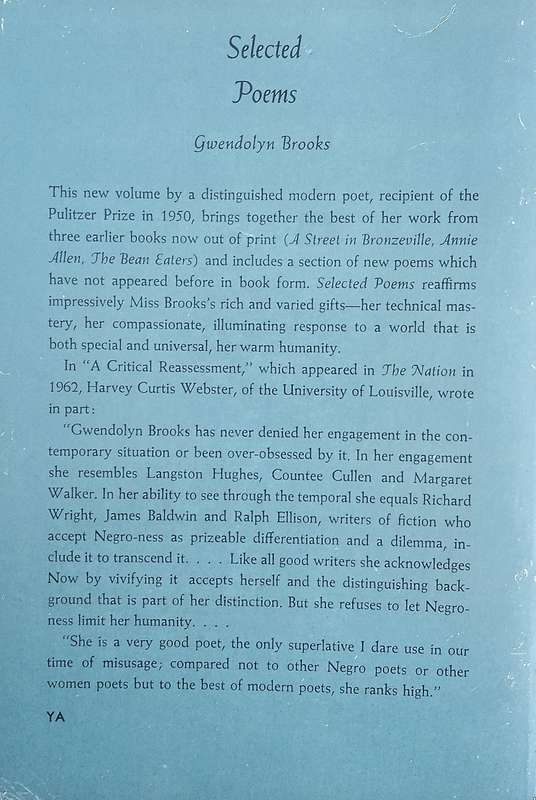 Selected Poems | Gwendolyn Brooks