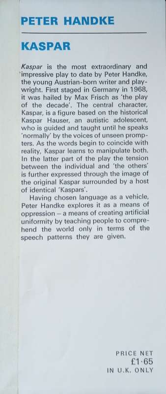 Kaspar | Pater Handke