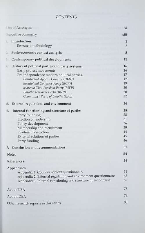 Political Parties and Democratisation in Lesotho | Khabele Matlosa & Caleb Sello