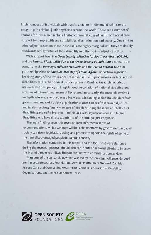 Challenging Disadvantage in Zambia: People with Psychosocial and Intellectual Disabilities in the...