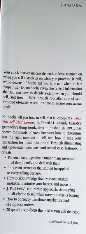 It's When You Sell That Counts | Donald L. Cassidy
