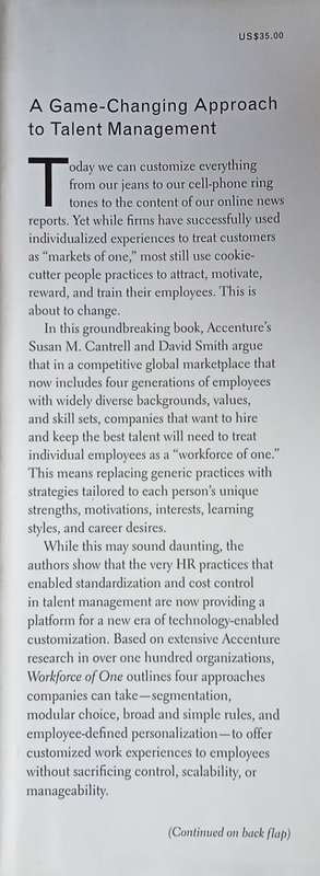Workforce of One: Revolutionizing Talent Management Through Customization | Susan M. Cantrell & D...