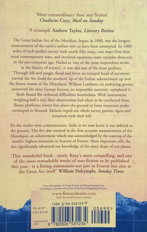 The Great Arc: The Dramatic Tale of How India Was Mapped and Everest Was Named | John Keay