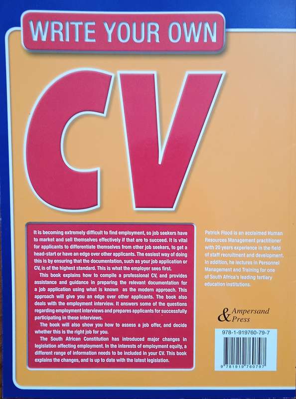 Write Your Own CV | Patrick Flood