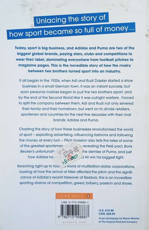 Pitch Invasion: Three Stripes, Two Bothers, One Feud: Adidas and the Making of Modern Sport | Bar...