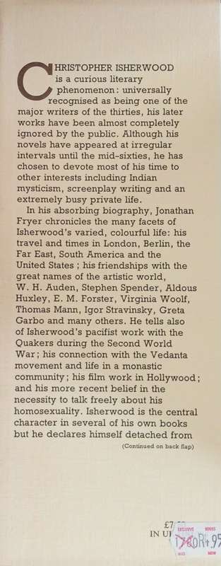 Isherwood: A Biography of Christopher Isherwood | Jonathan Fryer