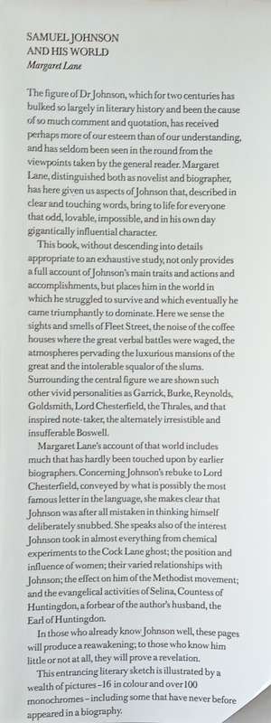 Samuel Johnson and His World | Margaret Lane