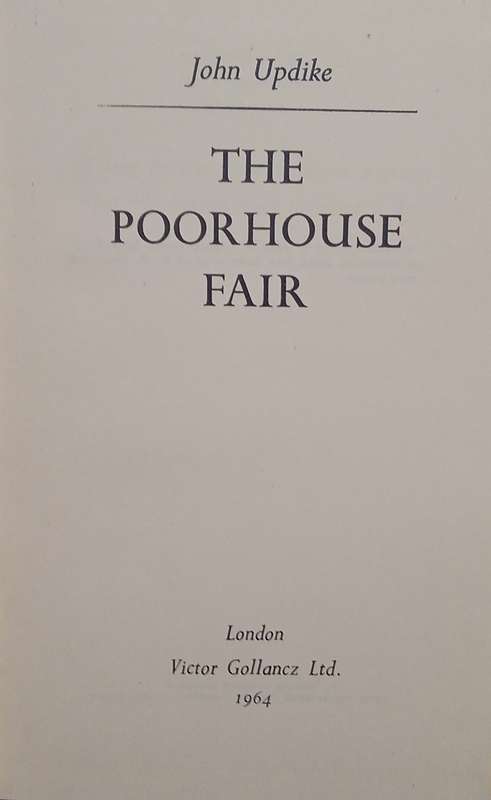 The Poorhouse Fair [Hard Cover] | John Updike