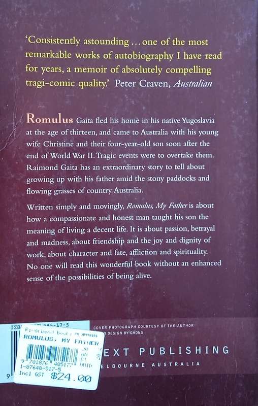 Romulus, My Father | Raimond Gaita