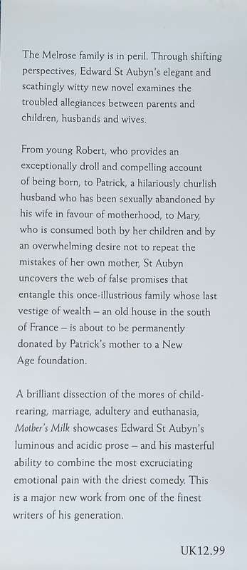 Mother's Milk [Hard Cover] | Edward St Aubyn