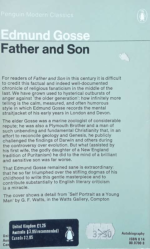 Father and Son | Edmund Gosse