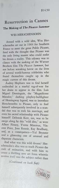 Resurrection in Cannes: The Making of The Picasso Summer | Wes Herschensohn