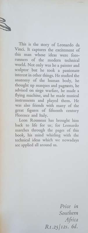 Leonardo the Florentine: The Story of Leonardo da Vinci | Leon Rousseau, illustrated by Cecil Higgs