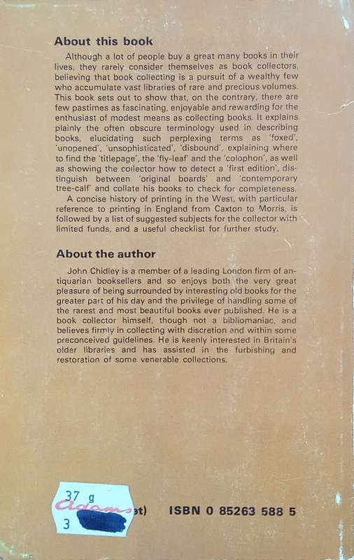 Discovering Book Collecting | John Chidley