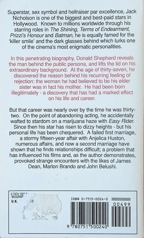 Jack Nicholson: An Unauthorised Biography | Donald Shepherd