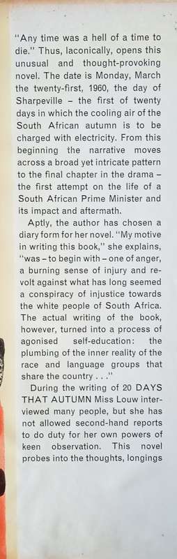 20 Days That Autumn | Anna M. Louw