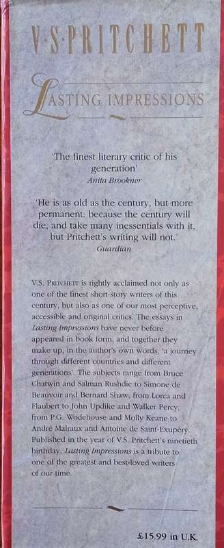 Lasting Impressions: Selected Essays | V.S. Pritchett