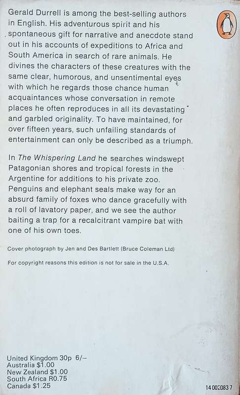 The Whispering Land | Gerald Durrell