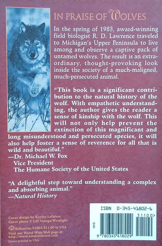 In Praise of Wolves | R.D. Lawrence