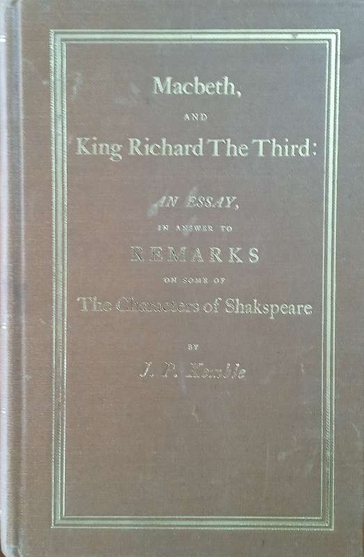 Eighteenth Century Shakespeare No. 19: Macbeth, and King Richard The Third | J.P Kemble