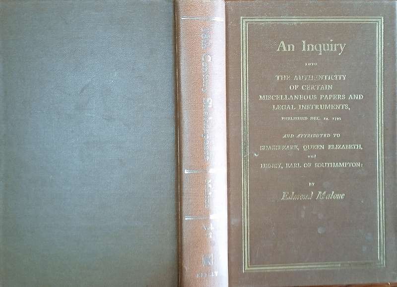Eighteenth Century Shakespeare No. 22: An Inquiry into the Authenticity of Certain Miscellaneous ...