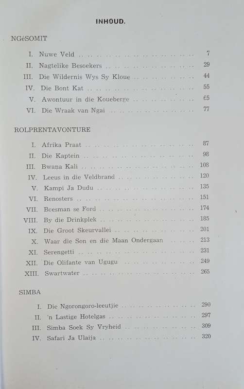 Simba [Afrikaans] [First edition] | Sangiro