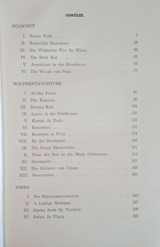 Simba [Afrikaans] [First edition] | Sangiro