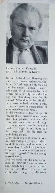 Die Geskende Gesig [Afrikaans] | Heinz G. Konsalik