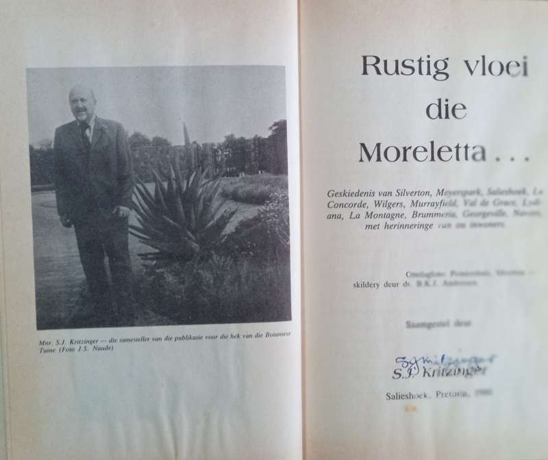 Rustig Vloei die Moreletta [Afrikaans] [Signed, limited edition] | S.J. Kritzinger