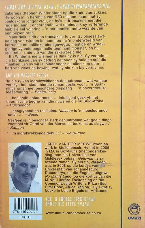Geldwolf [Afrikaans] | Carel van der Merwe