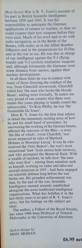 Most Secret War. British Scientific Intelligence 1939-1945 | R.V. Jones