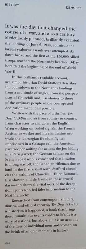 Ten Days to D-Day: Citizens and Soldiers on the Eve of the Invasion | David Stafford