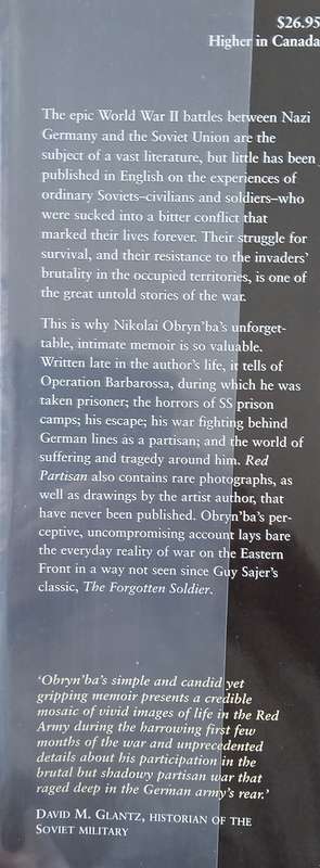 Red Partisan: The Memoir of a Soviet Resistance Fighter on the Eastern Front | Nikolai I. ObrynBa
