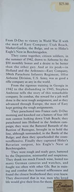 Band of Brothers: E Company, 506th Regiment, 101st Airborne, from Normandy to Hitler's Eagle's Ne...
