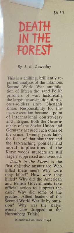 Death in the Forest: The Story of the Katyn Forest Massacre | J.K. Zawodny