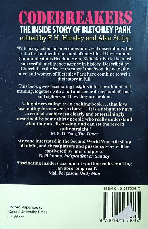 Code Breakers: The Inside Story of Bletchley Park | F.H. Hinsley and Alan Stripp (eds.)