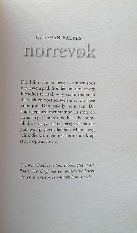 norrevok [Afrikaans] | C. Johan Bakkes