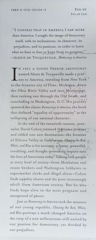 Chasing the Red, White, and Blue: A Journey in Tocqueville's Footsteps Through Contemporary Ameri...