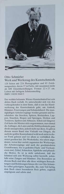 Werk und Werkzeug des Kunstschmieds/The Smithy's Craft and Tools/Outils et Réalisations en Fer F...