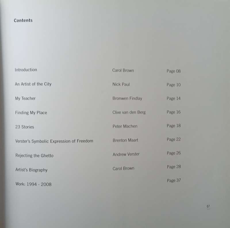 Past/Present: Works by Andrew Verster from 1994-2008 [Signed by the artist] | Carol Brown (ed.)