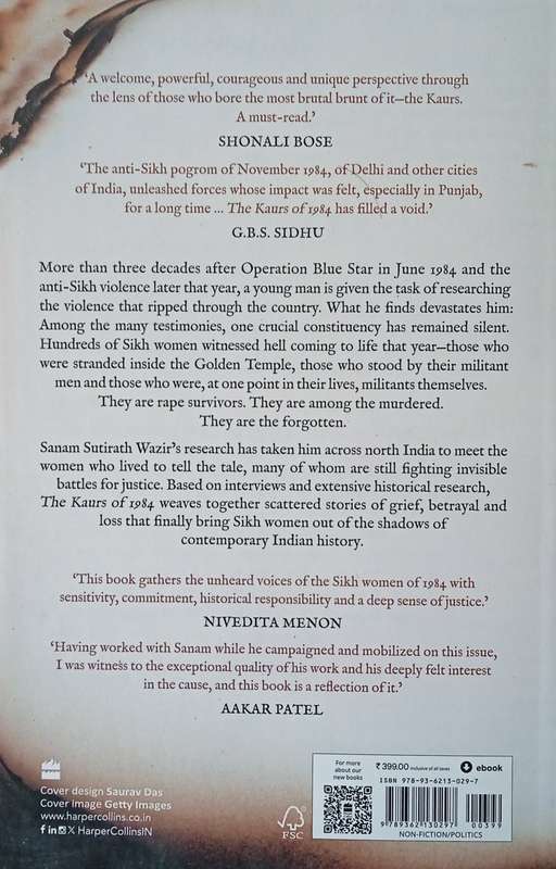 The Kaurs of 1984: The Untold, Unheard Stories of Sikh Women | Sanam Sutirath Wazir