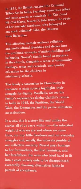 This Land We Call Home: The Story of a Family, Caste, Conversions and Modern India | Nusrat F. Jafri