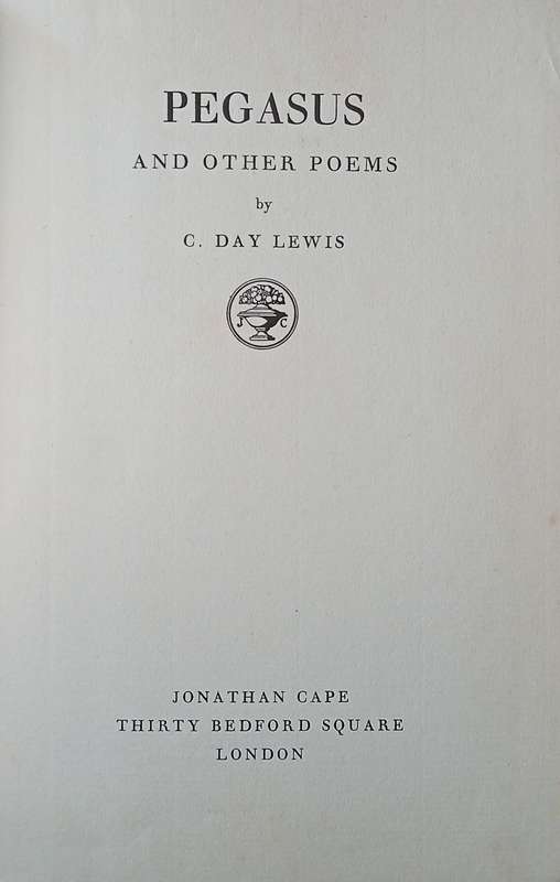 Pegasus and Other Poems | C. Day Lewis