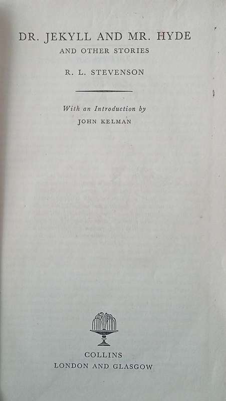 Dr. Jekyll and Mr. Hyde and Other Stories | R.L. Stevenson