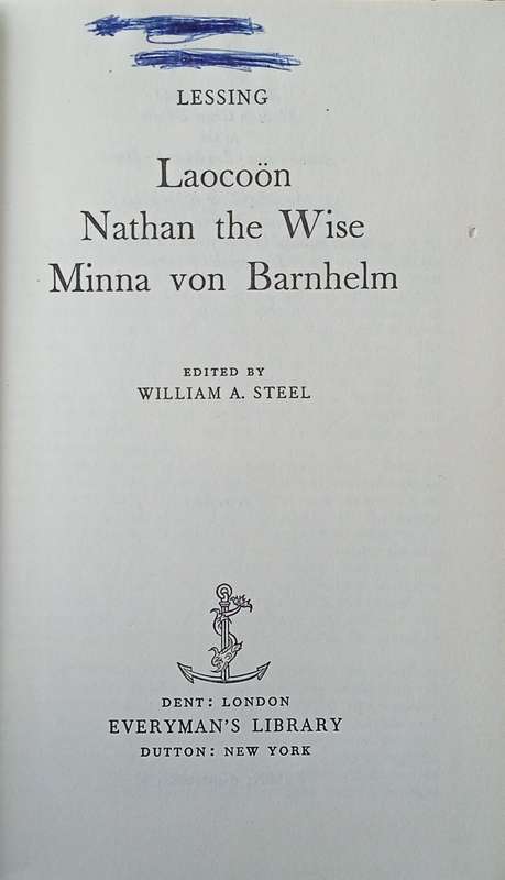 Lacoon / Nathan the Wise / MInna von Barnhelm | Gotthold Ephraim Lessing