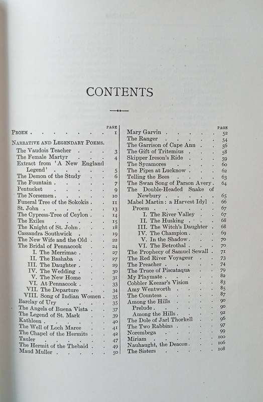 The Poetical Works of John Greenleaf Whittier, with Notes, Index of First Lines and Chronological...