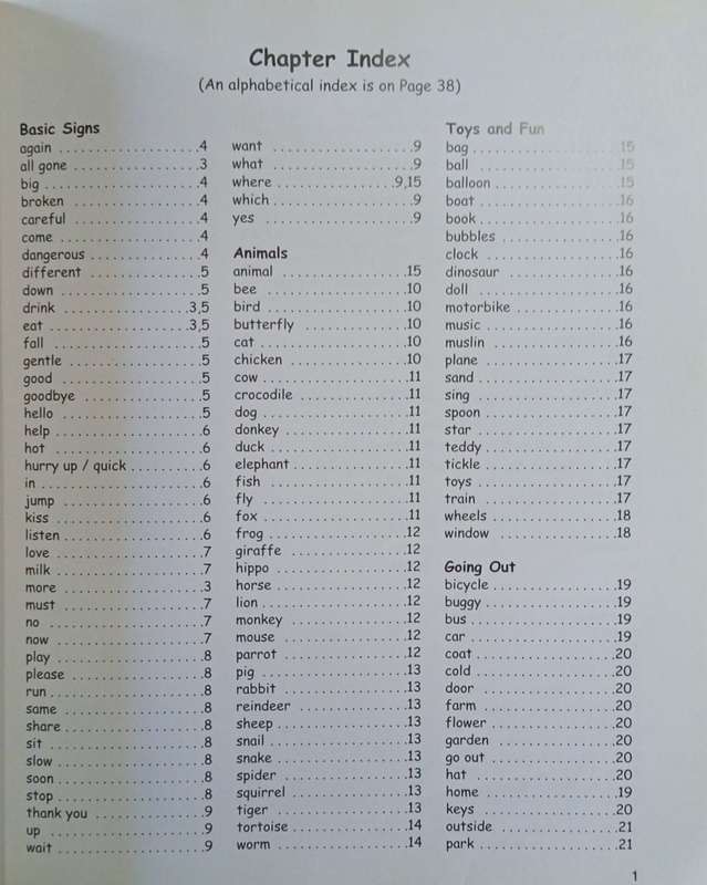Sing and Sign Vocabulary Book: Baby Signing the Fun Way