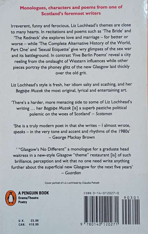 Bagpipe Muzak | Liz Lochhead