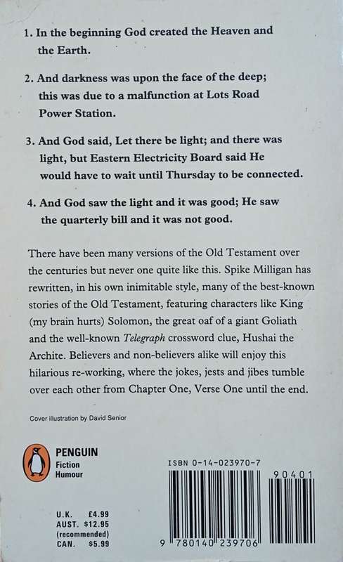 The Bible According to Spike Milligan: The Old Testament | Spike Milligan